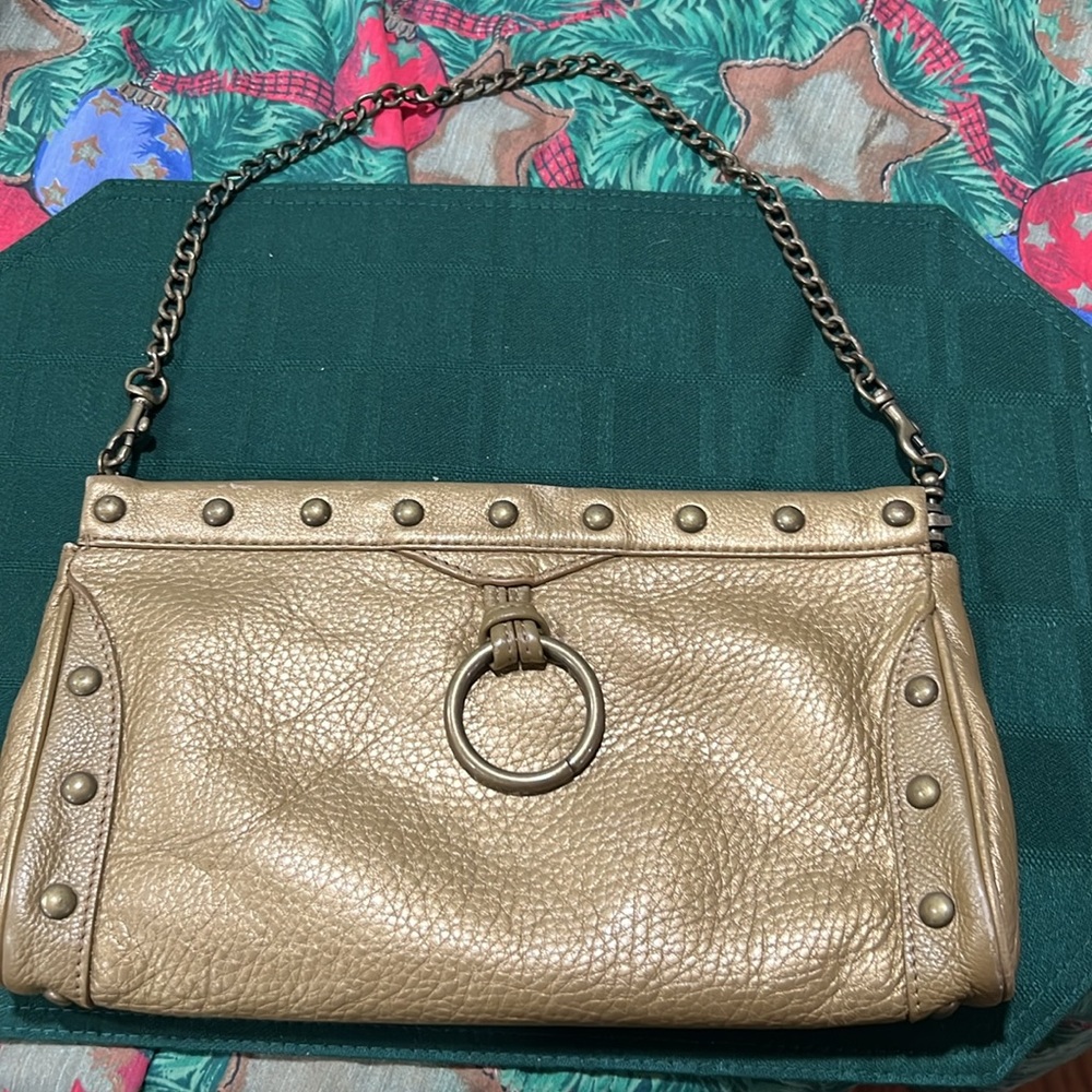Rare Hobo International Gold Vintage Leather shoulder bag